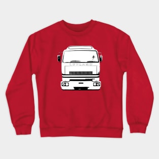 Leyland T45 Roadtrain 1980s classic lorry monoblock black/white Crewneck Sweatshirt